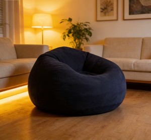 <b>Inflatable</b> <b>Sofa</b> Air Couch Portable Outdoor Camping Beach Chair Modern Lazy PVC Flocking Bean Bag - Product Image 3