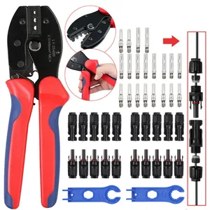 10 cặp năng lượng mặt trời uốn công cụ kết nối cờ lê + PV crimper dây Stripper Uốn Tóc bồng Máy cắt Kit Uốn Tóc bồng Kìm công cụ thiết lập - Product Image 4