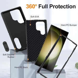 Pour <span class=keywords><strong>Samsung</strong></span> S25 S24 S23 S22 360 ° Protection complète Anti-choc Kick Stand PC <span class=keywords><strong>coque</strong></span> de téléphone A56 A54 A53 - Product Image 3