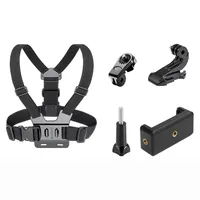 HONGDAK kit adaptateur de sangle de poitrine 5 en 1 accessoires de caméra d'action pour gopro DJ insta360