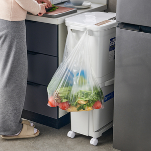 Nhà Trong Nhà Tái Chế Rác Thùng Rác Có Thể Nhà Bếp Nhựa Chất Thải Thực Phẩm Bin Với Nắp - Product Image 4