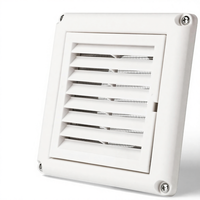 Grille d'aération extérieure pour sèche-linge, grille d'évacuation à persiennes, écran de tuyau de 4 pouces, 4 vis, durabilité longue durée, installation facile