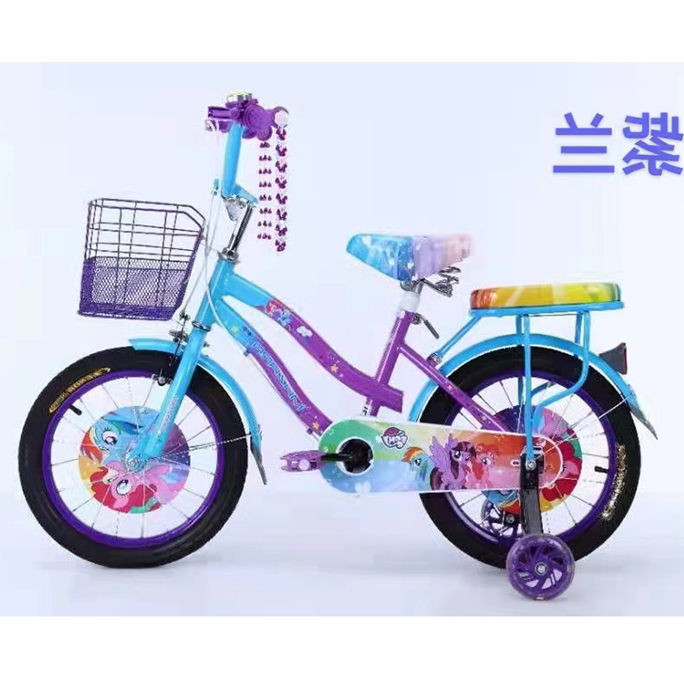 12インチチャイルドガールMTBプリンセス折りたたみ自転車/四輪キッズ