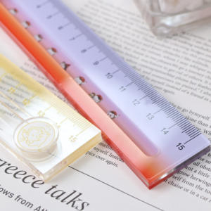 NEU Cartoon Cute Acryl Lineal Kunden spezifisches Logo Anime Peripherie geräte Werbung <span class=keywords><strong>Promotion</strong></span> Lineal Student Briefpapier Geschenke - Product Image 4