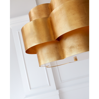 Candelabro de cobre antiguo para estudio de sala de estar, lámpara de comedor de estilo nostálgico, luces colgantes modernas nórdicas para techo