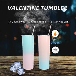 Vente en gros de gobelets isothermes personnalisés à double paroi en acier inoxydable 304, couleur dégradée, pour la Saint-Valentin, 20 oz, écologiques, sans BPA, maintien thermique de 6 à 12 heures - Product Image 2