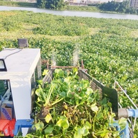 Bateau de récolte d'algues Sargassum pour les projets de nettoyage d'algues et de lacs Navire de nettoyage efficace des mauvaises herbes océaniques