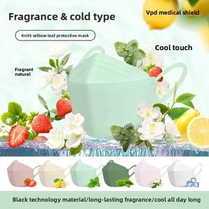 عطر SPRO للبالغين 95 EN149 معتمدًا ثلاثي الأبعاد خراطيش نعناع أخضر مسطح برائحة ليمون تصميم صفصاف فم السمكة - Product Image 5