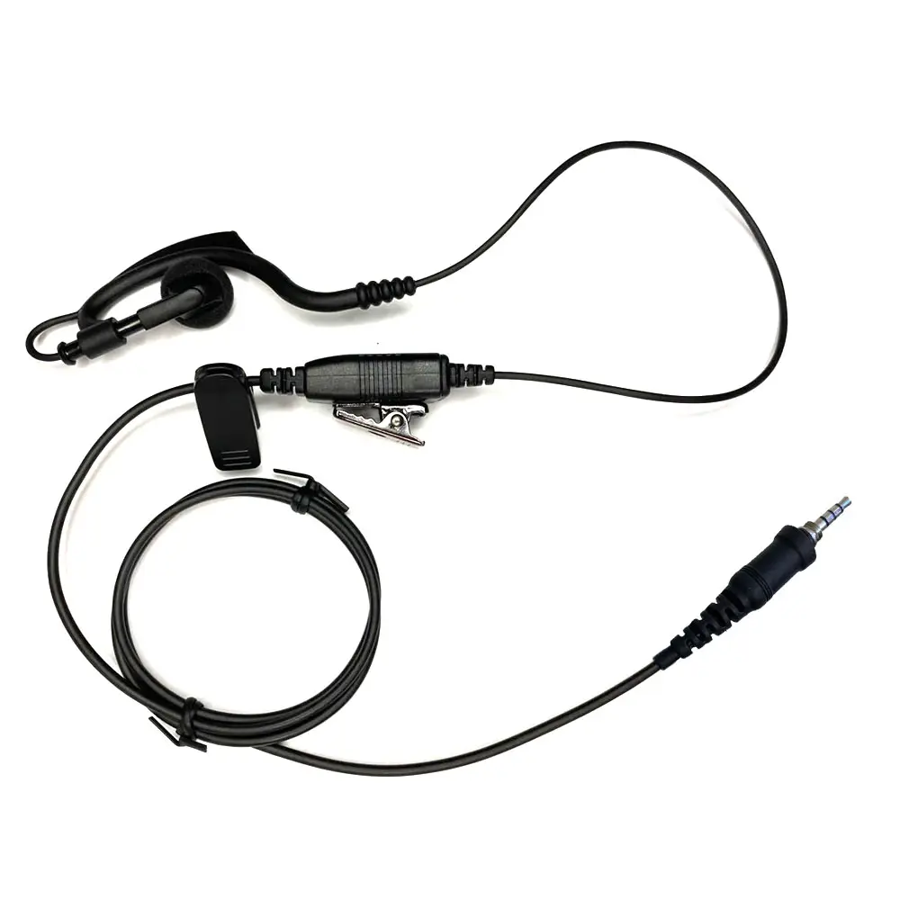 G Shape Ear Hook Earphone Earpiece Headset Wired Walkie Talkie Earpiece Headset with Mic for Vertex MH-89A4B EVX-S24 IC-4300