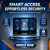 Terminal de Reconocimiento Facial Biométrico Personalizado de 15.6 Pulgadas, Sistema de Control de Acceso y Gestión de Asistencia con Código QR NFC, OEM ODM Reset