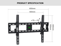 Nouveauté, support TV fixe personnalisé coloré, support de table, VESA 600*400mm
