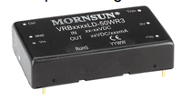 Mornsun-Convertidor de DC-DC aislado, entrada ancha y salida única regulada, 2x1 pulgadas, 5V, 50W, VRB4805LD-50WR3