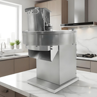 Machine à trancher en acier inoxydable, qualité commerciale, coupe rapide et uniforme, adaptée aux fruits, légumes et viandes