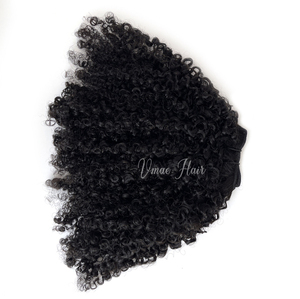 Extensioni di <span class=keywords><strong>Capelli</strong></span> Umani Vergini Naturali Afro Kinky Curly Tipo 4 Cambogiani, Morbidi, con Cuticole Allineate, Senza Perdita di <span class=keywords><strong>Capelli</strong></span>, Doppia Trama a Macchina - Product Image 5