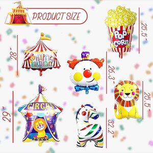 Ballons en aluminium brillants colorés pour carnaval, 6 couleurs, à remplir à l'hélium ou à l'air, décorations de fête à thème, bouquets d'animaux et de fleurs, vente en gros - Product Image 2