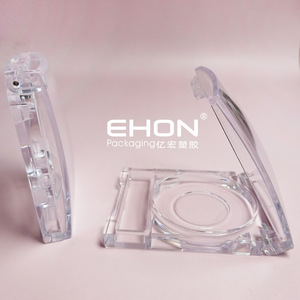 New Transparent Square Cosmetic Palette Case with Clear Lid for Eyeshadow Makeup Packaging Empty Plastic Container - Product Image 5