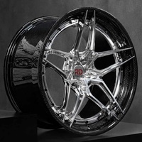 Rines de Aleación Forjados Personalizados OEM, Rines de Fibra de Carbono para Autos, 18 19 20 22 Pulgadas para BMW, Audi, Urus, C8, Tesla Model 3, C8 Corvette