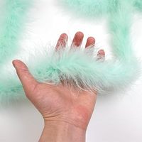 Jaune écharpe arc-en-ciel 30g dinde marabout plume Boa pour femmes femmes maison fête noël décor vêtements Costume danse robe Accecssoy