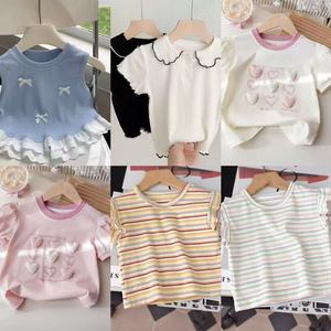 2025 yaz giysileri takım bebek kız erkek t Shirt pantolon elbise 2 adet çocuklar kıyafet moda sıcak satmak giyim takımları - Product Image 5