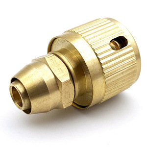Brass Quick Connect Fitting 3 8 Inch For Car <b>Washer</b> Hose Adapter With Spring Tube Connection - Product Image 1