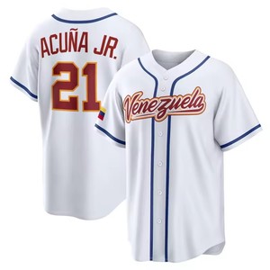 Maillot de baseball classique du monde 2026 du Venezuela pour hommes, chemise de sport brodée pour Ronald Acuna Jr, Jackson Chourio, Luis Arraez, William - Product Image 4