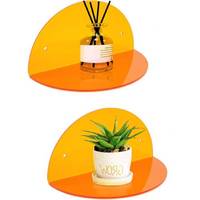 Étagère de rangement en acrylique Décoration de pièce Étagère flottante murale Étagère de présentation Convient aux plantes, aux jouets, aux cosmétiques, etc.