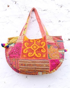 Classy Style Banjara Bag Vintage Hobo Sling Ethnic Hand Embroidered Two <b>Straps</b> Waterproof Large Capacity <b>Shoulder</b> Bag Purse - Product Image 4