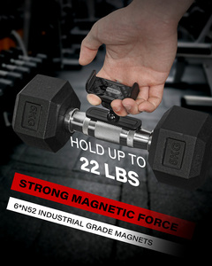 Xách tay có thể điều chỉnh màu đen điện thoại di động chủ cho Golf & phòng tập thể dục tập luyện trên sân golf điện thoại di động đứng điện thoại di động chủ phòng tập thể dục - Product Image 3