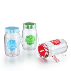 500ml PS Plastic <b>Mason</b> <b>Jar</b> <b>with</b> <b>Lid</b> and Straw From Direct Manufacture Supplier - Product Image 5