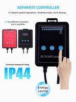 Pompe à eau submersible solaire à vitesse variable 24V 48V DC pompe submersible DC auto-amorçante pour aquarium pour étang à poissons Koi à la maison