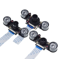 Ahududu Pi 4 gece görüş balıkgözü kamera 5MP OV5647 70/95/160 derece odak ayarlanabilir kamera için ahududu Pi 3 model B artı