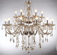 Vente chaude classique a mené la lumière en cristal de lustre pour la décoration de mariage et d'événement
