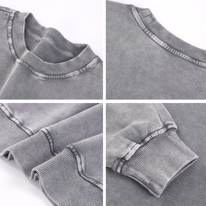 Sudadera de Manga Larga para Hombre, 100% Algodón, Corte Holgado, Estilo Urbano, Casual, Transpirable, Ecológica, Personalizable para Primavera - Product Image 4