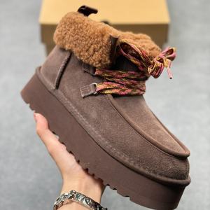 Luxury Designer Shoes Genuine Leather Ankle <b>Bootie</b> Trending Breathable Anti-slip Warm Snow Boots Custom Casual Unisex - Product Image 5