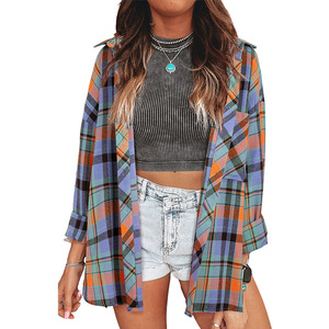 <span class=keywords><strong>Camicia</strong></span> da <span class=keywords><strong>donna</strong></span> con bottone in flanella <span class=keywords><strong>a</strong></span> manica lunga - Product Image 4