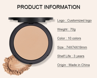 R502 OEM vente en gros visage personnalisé pressé marque privée crème mate à poudre fond de teint imperméable fond de teint