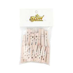 SYBW Multifunctionele 4,8 cm berkenhouten ecologische klassieke stijl lakafwerking hangende wasknijpers kerstdecoratie - Product Image 4