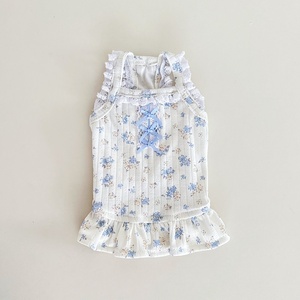 Ropa <span class=keywords><strong>de</strong></span> Verano para Perros, Falda Floral, Vestido con Tirantes <span class=keywords><strong>de</strong></span> Encaje Floral, Ropa para Perros para Primavera y Verano - Product Image 6