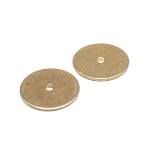 Joint <span class=keywords><strong>rond</strong></span> en laiton de haute précision sur mesure, trou tourné, pour carburateur papillon, doré, avec plaque arrière, grand modèle avec 3 fixations - Product Image 2
