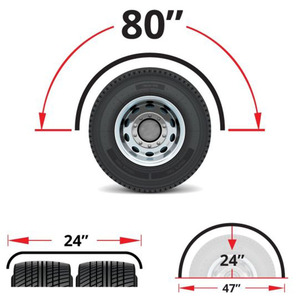 <span class=keywords><strong>Fender</strong></span> à essieu simple entièrement lisse de 80 pouces pour Peterbilt - Product Image 5