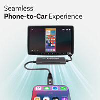 Adaptateur CarPlay sans fil Ottocast Mirror Touch, tactile bidirectionnel, miroir complet, mode de commutation en un clic, CE FCC, vente en gros