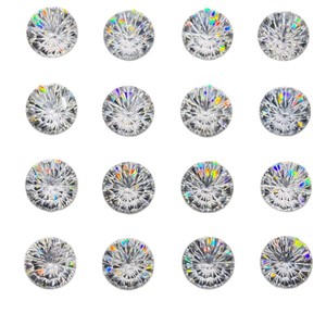 Round Brilliant Cut Cubic Zirconia Gemstone Clear 5ASPG Grade For Jewelry Making - Product Image 5