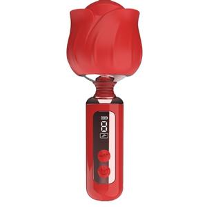 Mini Masajeador Amazon Rose M-B890, Silicona Roja, ABS, Pantalla Digital, Vibración Silenciosa, Vibrador de Punto G para Mujer - Product Image 5