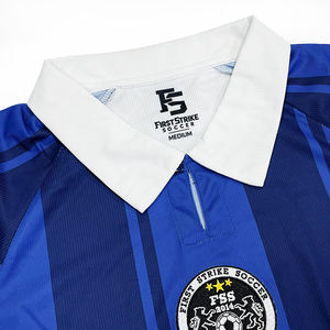 Maillot de football col en V personnalisé Streetwear sublimation uniforme de football maillot de football rétro classique - Product Image 4