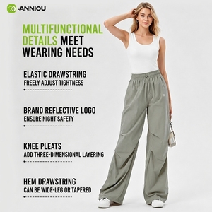 Pantaloni <span class=keywords><strong>Cargo</strong></span> Estivi da <span class=keywords><strong>Donna</strong></span> con Protezione UV, Leggeri, Impermeabili, Traspiranti, ad Asciugatura Rapida, Stile Jogger a Gamba Larga per Attività all'Aperto - Product Image 2
