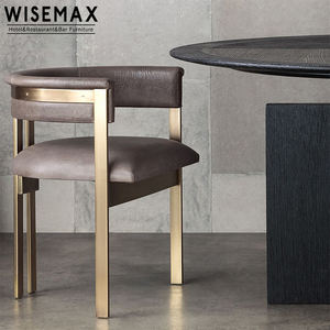 Wisemax เก้าอี้สแตนเลสสำหรับร้านอาหารโรงแรมทันสมัยหรูหราเก้าอี้ห้องรับประทานอาหารและบาร์ - Product Image 2