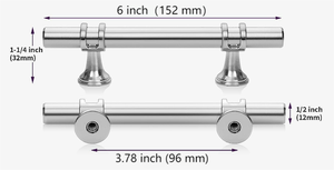 Keya phần cứng đồ nội thất xử lý Bạc Tủ Ngăn Kéo Vàng t Bar kéo xử lý - Product Image 6