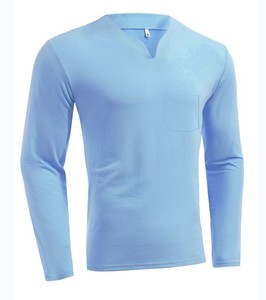 Nuova Maglietta Sportiva da <span class=keywords><strong>Uomo</strong></span> a Maniche Lunghe con Scollo a V, Elasticizzata e Comoda, <span class=keywords><strong>Taglie</strong></span> Grandi, Moda Autunnale - Product Image 6