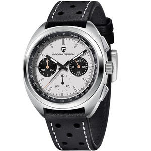 Montre à quartz pour homme PAGANI Design 2024, style rétro de luxe, chronographe sportif 1782, saphir, étanche 10 bars, cuir, acier inoxydable - Product Image 1
