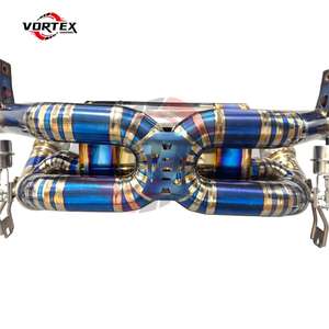 Système d'échappement arrière haute performance Vortex Grade 5 Titanium 1.2mm Blue Burnt Luxury pour AUDI R8 V10 5.2L 2015-2019 - Product Image 6